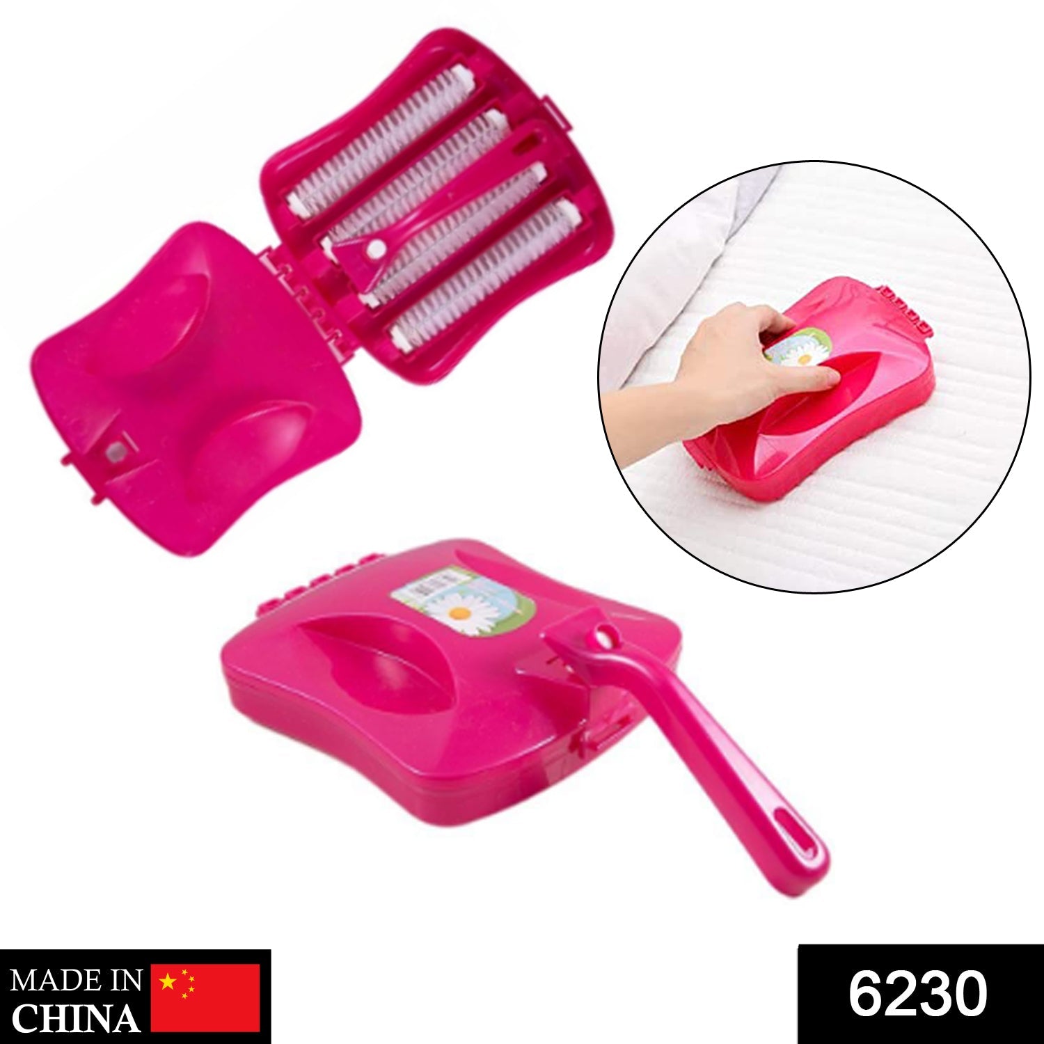 6230 Plastic Handheld Carpet Roller Brush Cleaning with Dust Crumb Collector, Wet, and Dry Brush DeoDap 6230 Plastic Handheld Carpet Roller Brush Cleaning with Dust Crumb Collector, Wet, and Dry Brush DeoDap